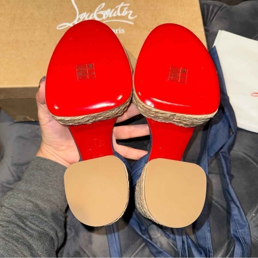 New Size 40 Christian Louboutin Mariza Du Desert Sandals - Picture 6 of 10